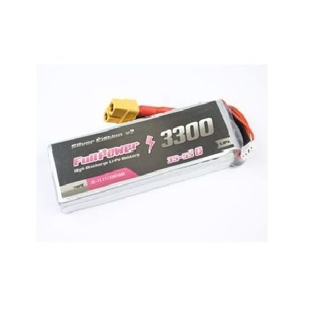 FullPower 3S 11.1V 3300mAh 35C Silver Edition V2 XT60